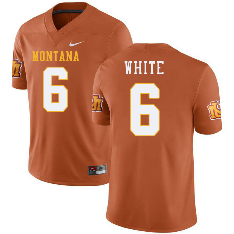 Keelan White Montana Grizzlies Jersey,University Of Montana Grizzlies #6 Keelan White Jersey-Retro